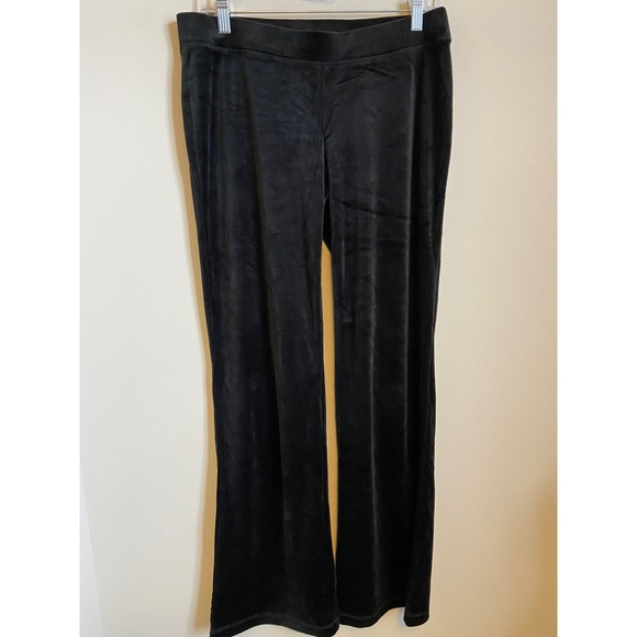 Juicy Couture Black Velour Tracksuit Set Hoodie Pants Logo Size Medium NWT - Picture 6 of 6